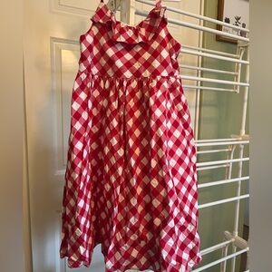 Red Checkered Kids Dress